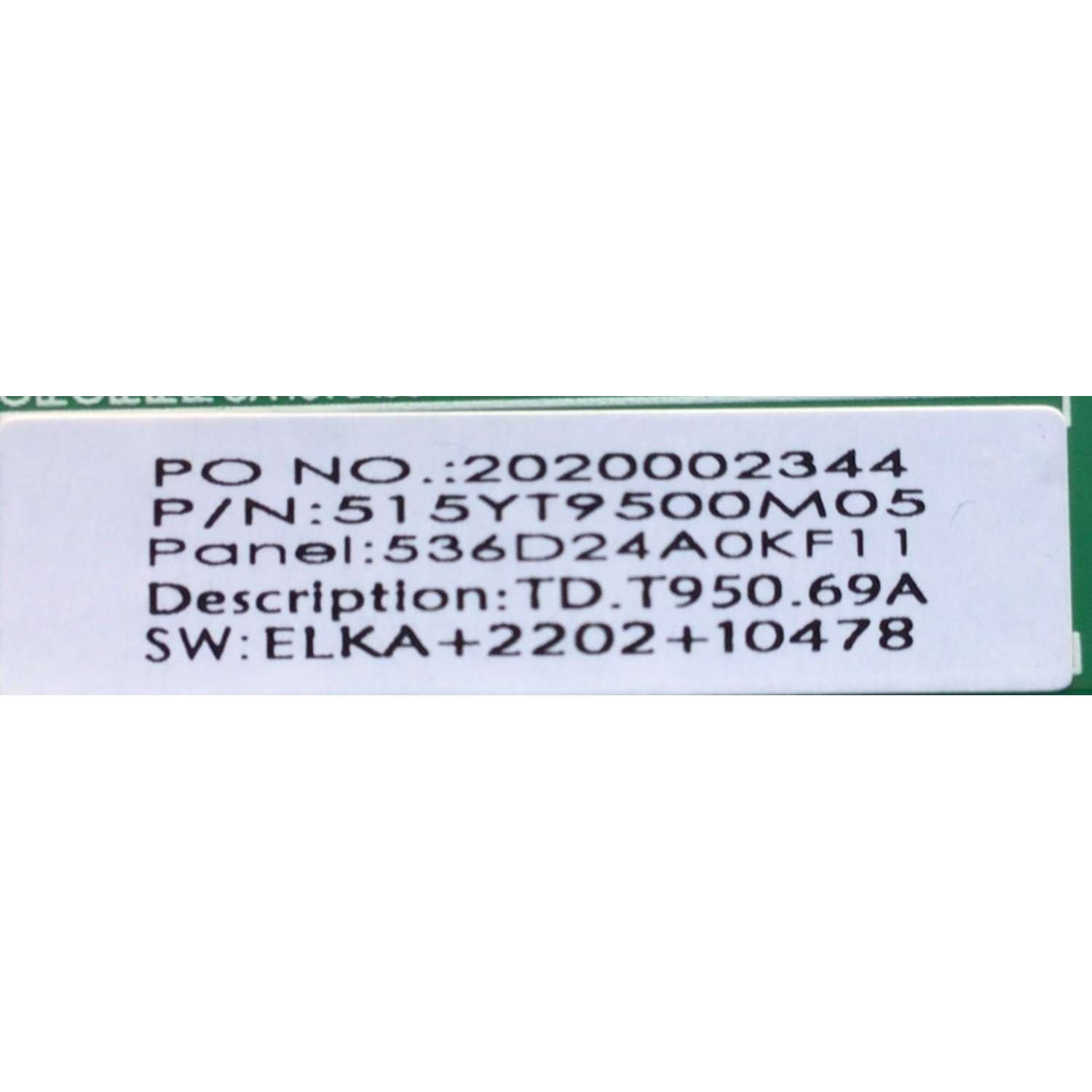 MAIN PARA TV INSIGNIA / NUMERO DE PARTE 515YT9500M05 / TD.T950.69 / 2020002344 / 536D24AOKF11 / 515YT9500M05M1M52804127 / DISPLAY PN238CT01-1 VER.1.0 / MODELO NS-24F202NA22 - Imagen 2